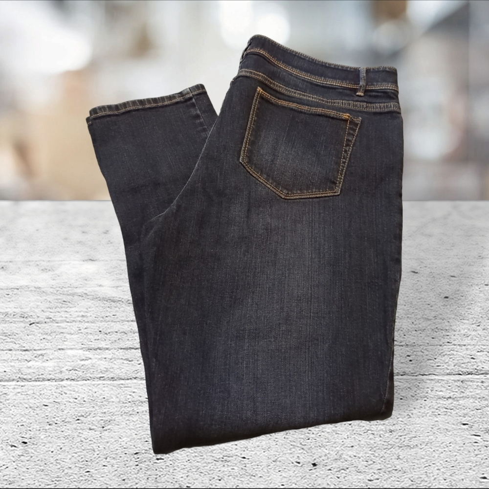 Jjill authentic fit slim demin ankle size 12